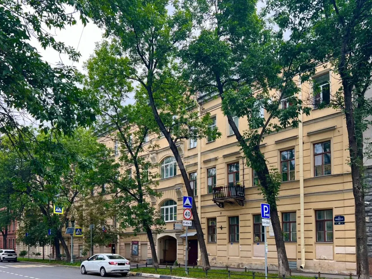 двухкомнатная квартира в Санкт-Петербурге по адресу: 4-я В.О. линия, 45, литера А