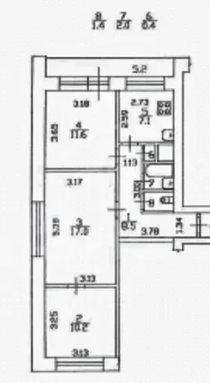 трехкомнатная квартира в Санкт-Петербурге по адресу: Тореза пр-кт., 26