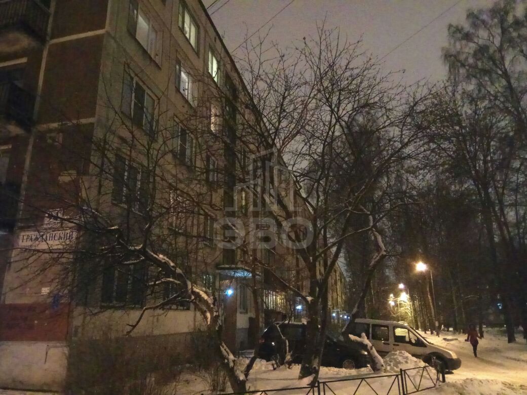 двухкомнатная квартира в Санкт-Петербурге по адресу: Гражданский пр-кт., 94, к.2