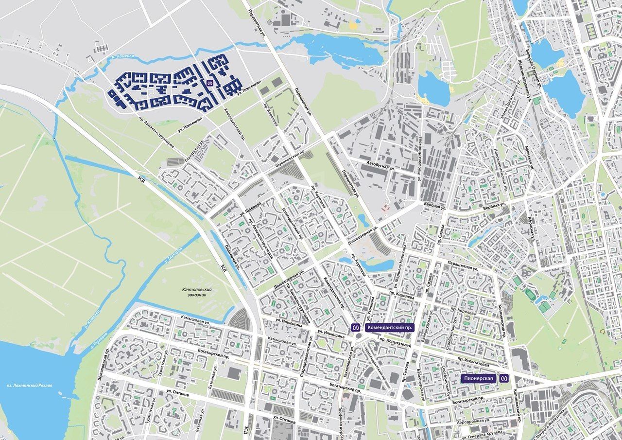 однокомнатная квартира в Санкт-Петербурге по адресу: Комендантский пр-кт., 71