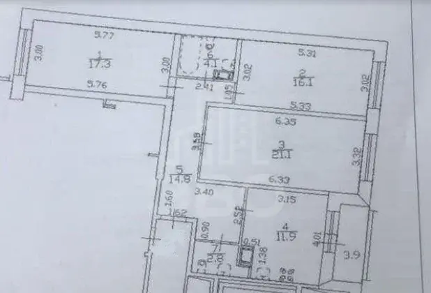 трехкомнатная квартира в Санкт-Петербурге по адресу: Шкапина ул., 9-11