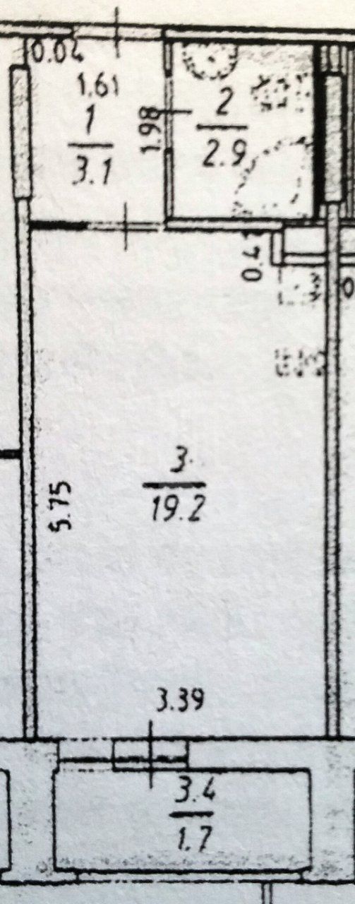 однокомнатная квартира в Санкт-Петербурге по адресу: Вадима Шефнера ул., 12, к 1