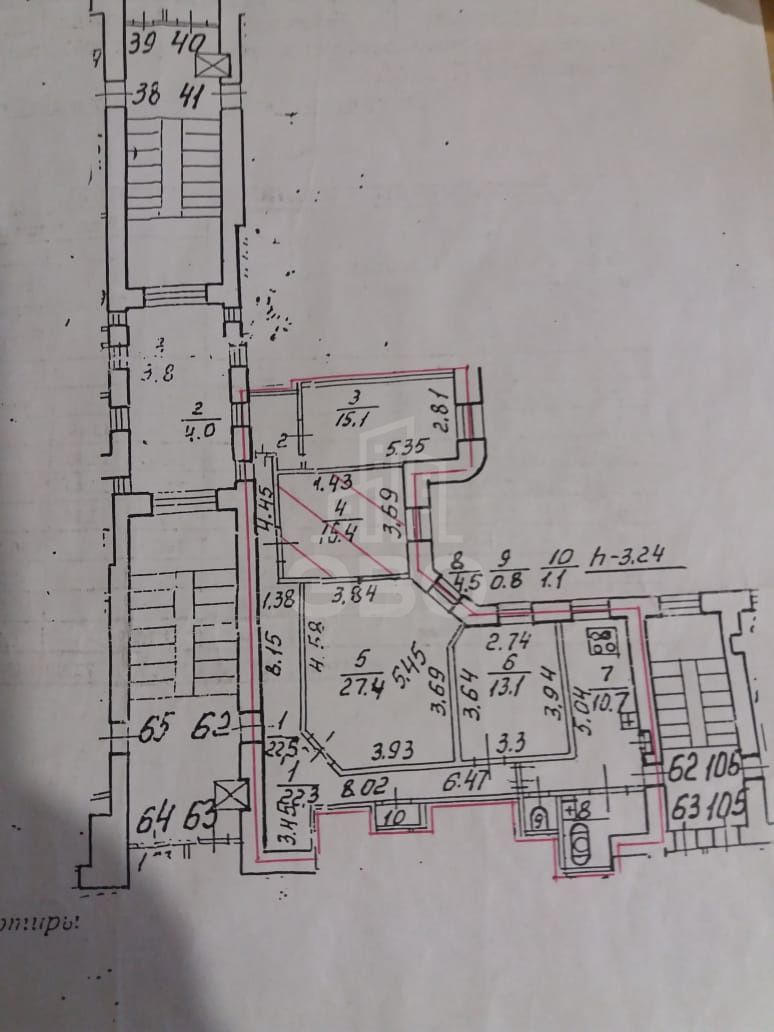 четырехкомнатная квартира в Санкт-Петербурге по адресу: Большой П.С. проспект, 74
