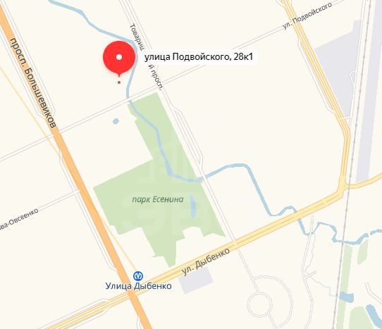 однокомнатная квартира в Санкт-Петербурге по адресу: Подвойского ул., 28, к 1