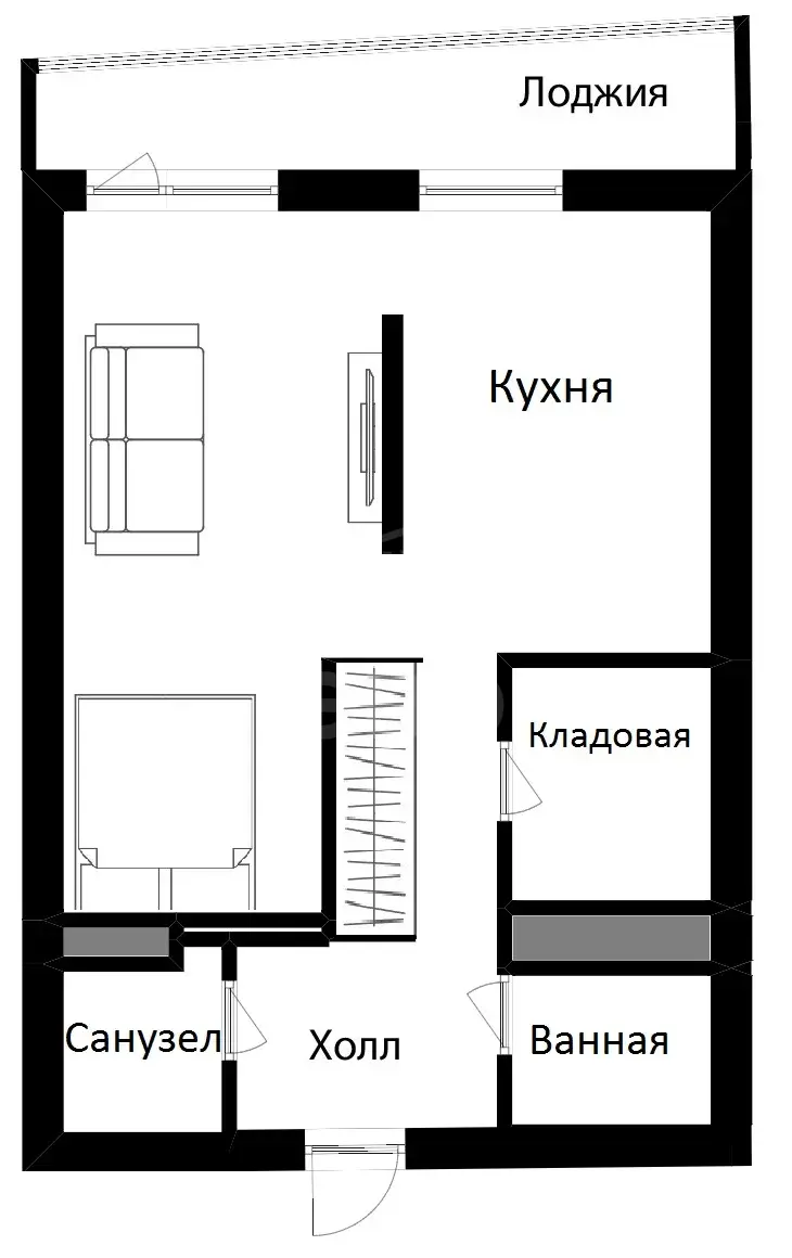 однокомнатная квартира в Санкт-Петербурге по адресу: Обуховской Обороны проспект, 138, к 2