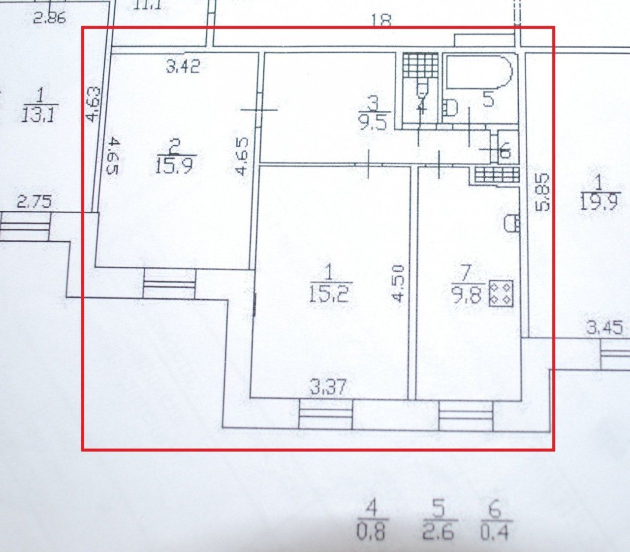 двухкомнатная квартира в Санкт-Петербурге по адресу: Ленинский проспект, 79, к 1