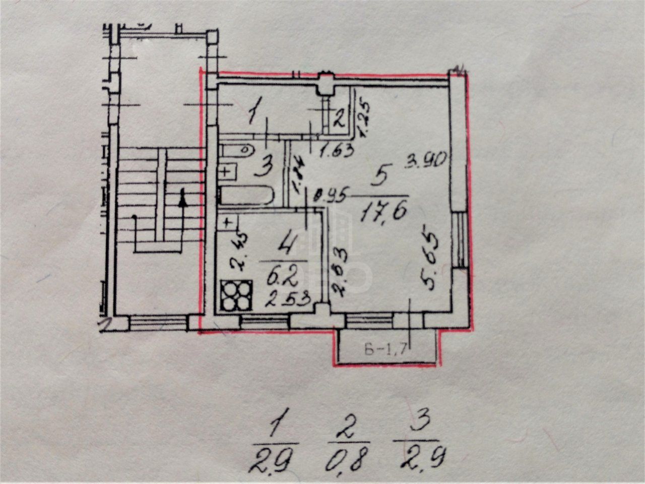 однокомнатная квартира в Санкт-Петербурге по адресу: Маршала Блюхера проспект, 57, к 2