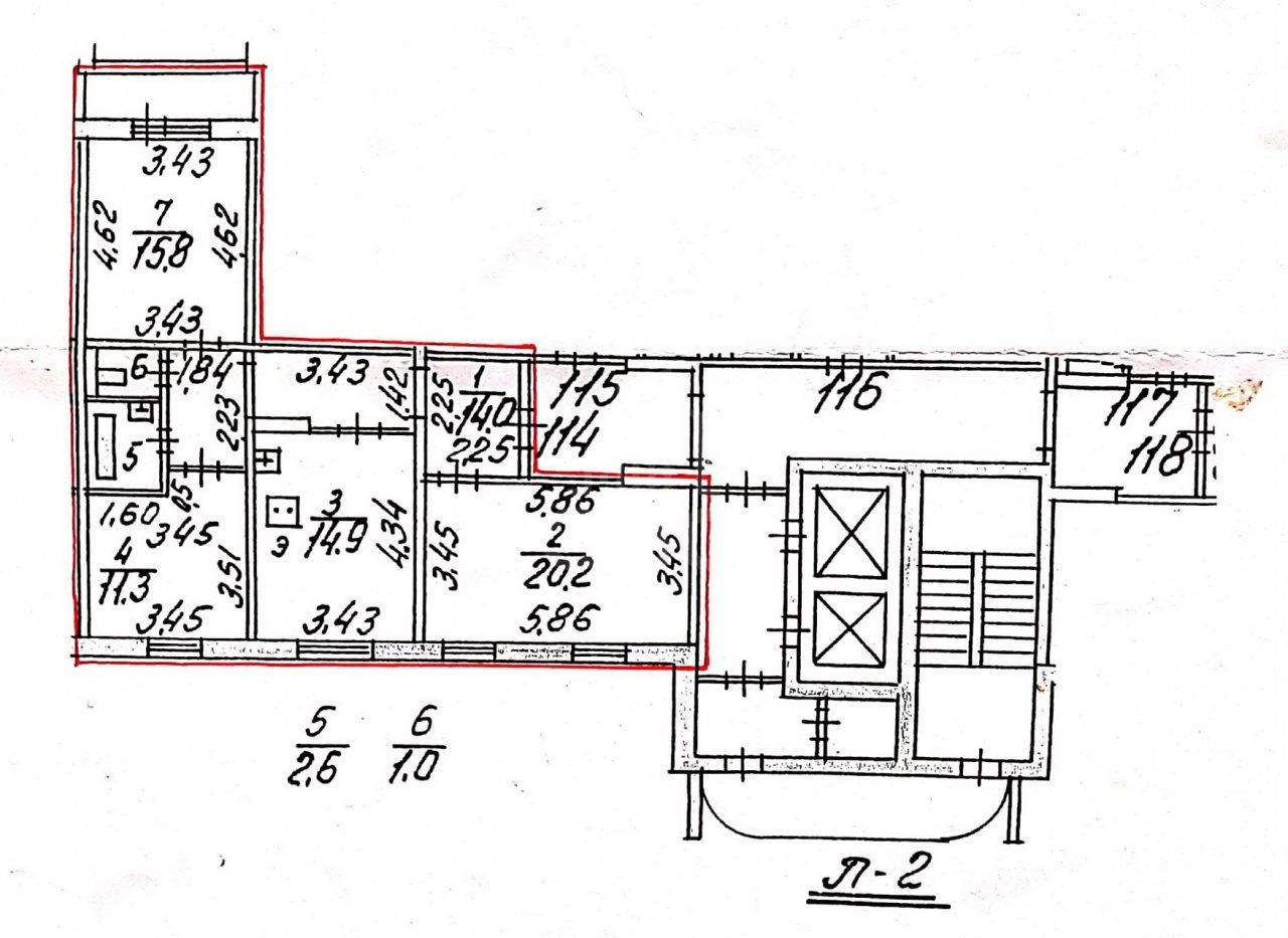 трехкомнатная квартира в Санкт-Петербурге по адресу: Комендантский проспект, 24, к 3