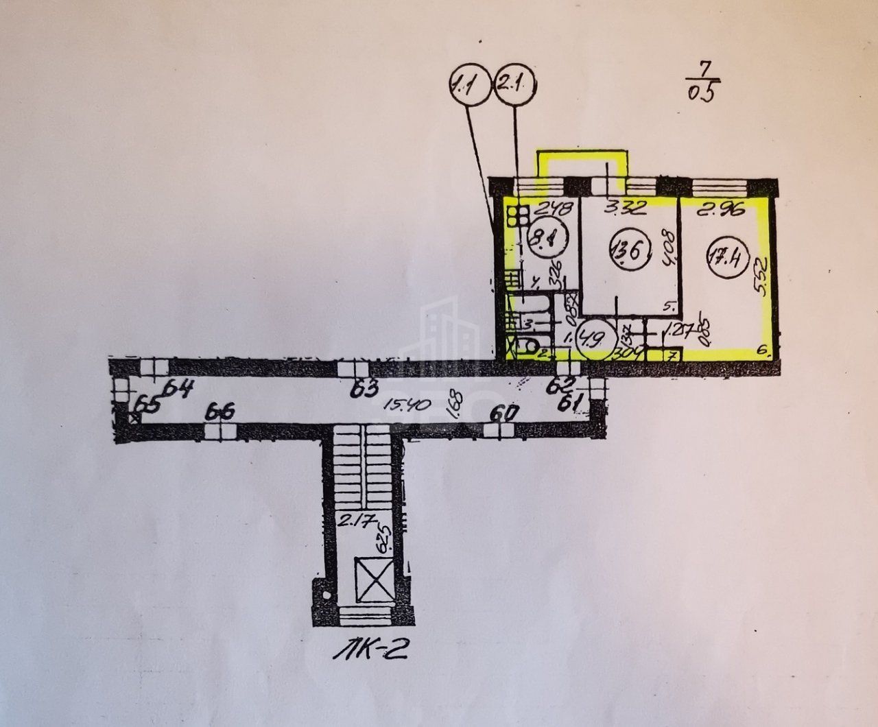 двухкомнатная квартира в Санкт-Петербурге по адресу: Стойкости ул., 15