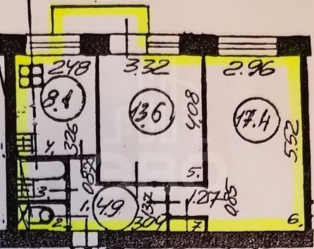 двухкомнатная квартира в Санкт-Петербурге по адресу: Стойкости ул., 15