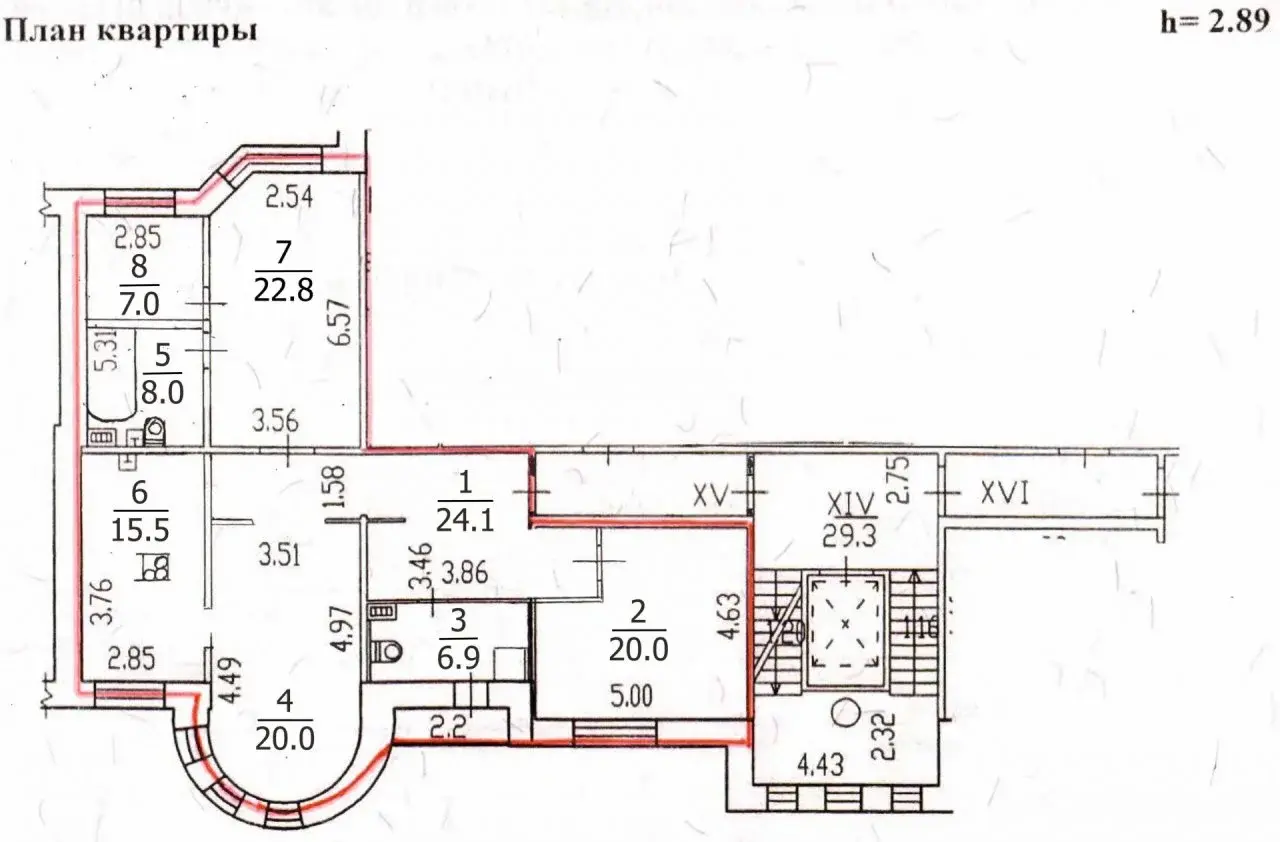 трехкомнатная квартира в Санкт-Петербурге по адресу: Савушкина ул., 124, к 1