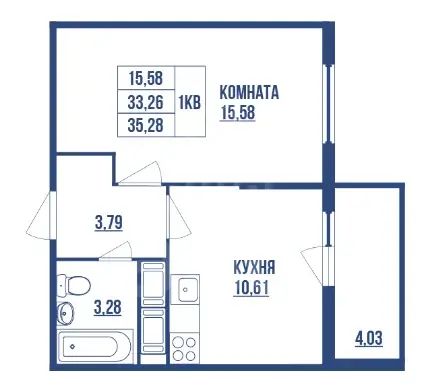 однокомнатная квартира в Санкт-Петербурге по адресу: Плесецкая ул.