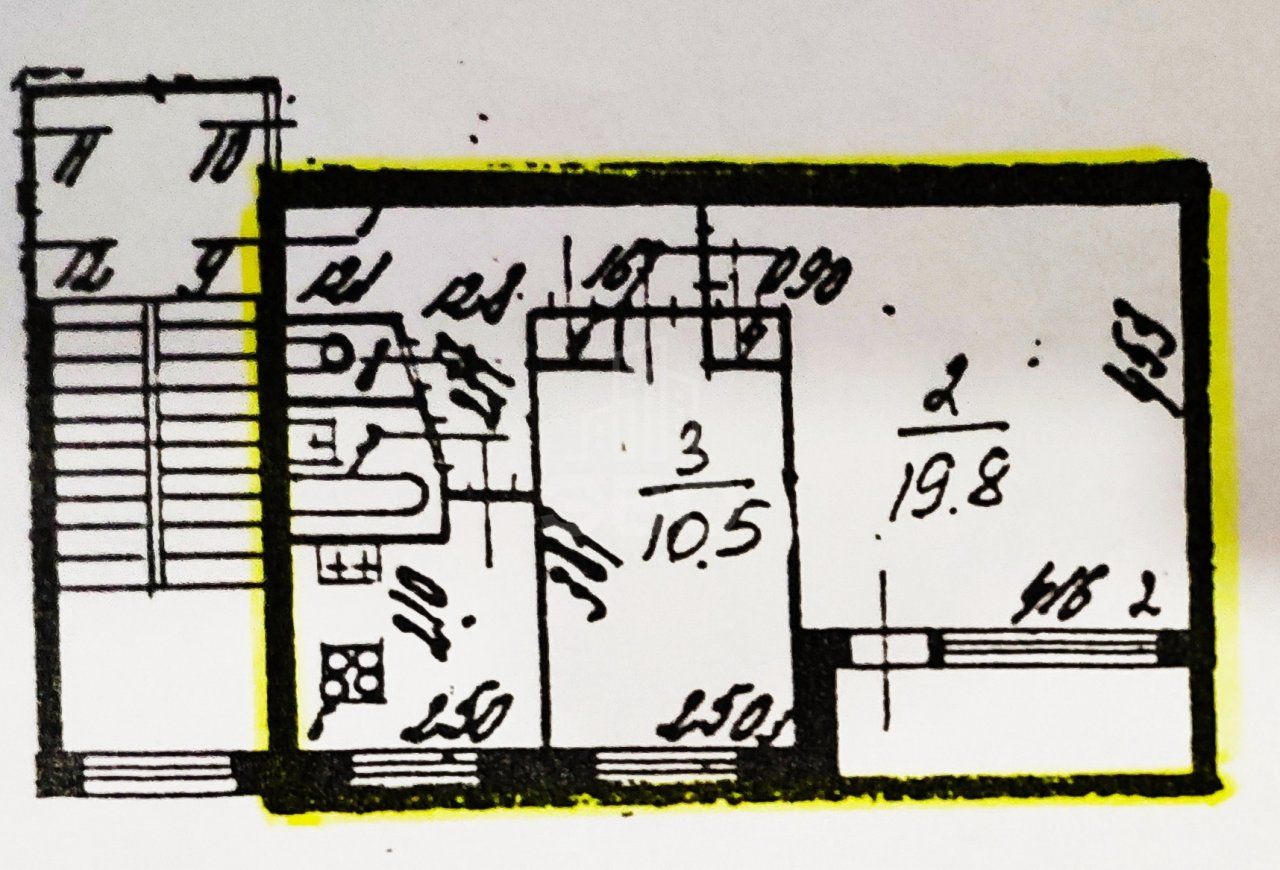 двухкомнатная квартира в Санкт-Петербурге по адресу: Пулковская ул., 19
