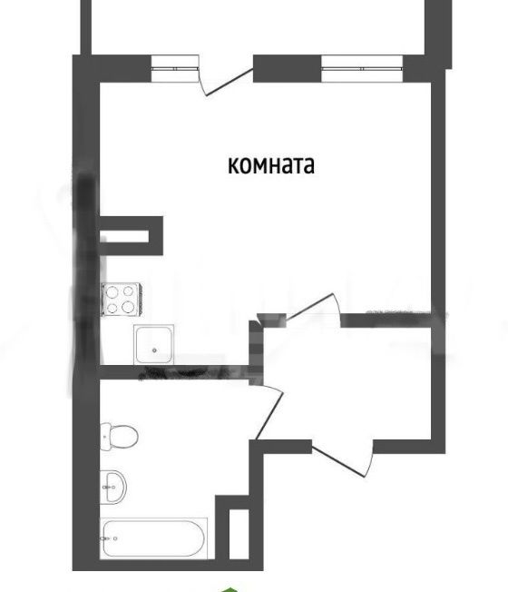 однокомнатная квартира в Санкт-Петербурге по адресу: Александровской Фермы проспект, 8, к 1