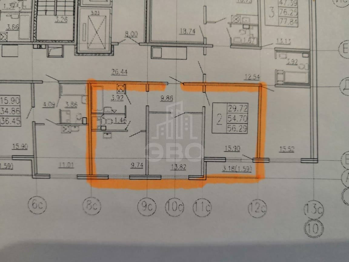 двухкомнатная квартира в Санкт-Петербурге по адресу: Ленинский проспект, 56, к 1