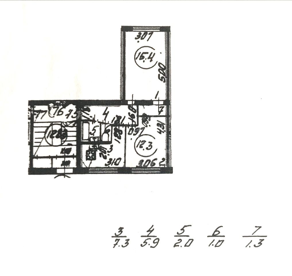 двухкомнатная квартира в Санкт-Петербурге по адресу: Гражданский проспект, 109, к 2
