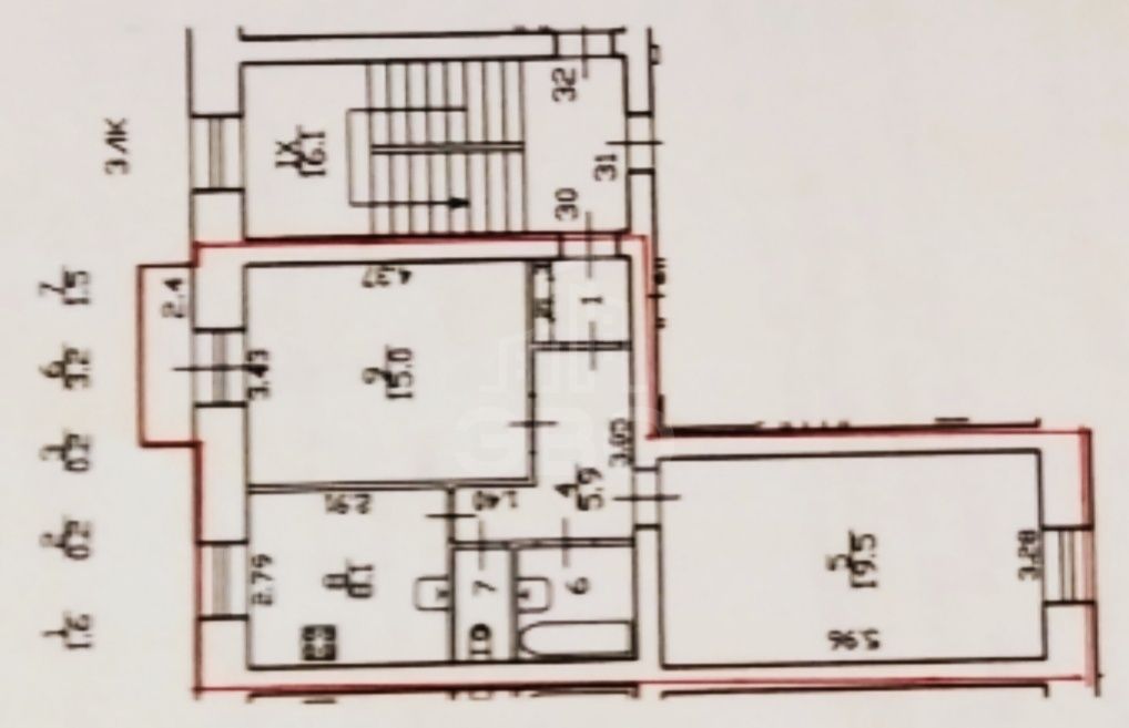 двухкомнатная квартира в Санкт-Петербурге по адресу: Черной речки наб., 8, литера А