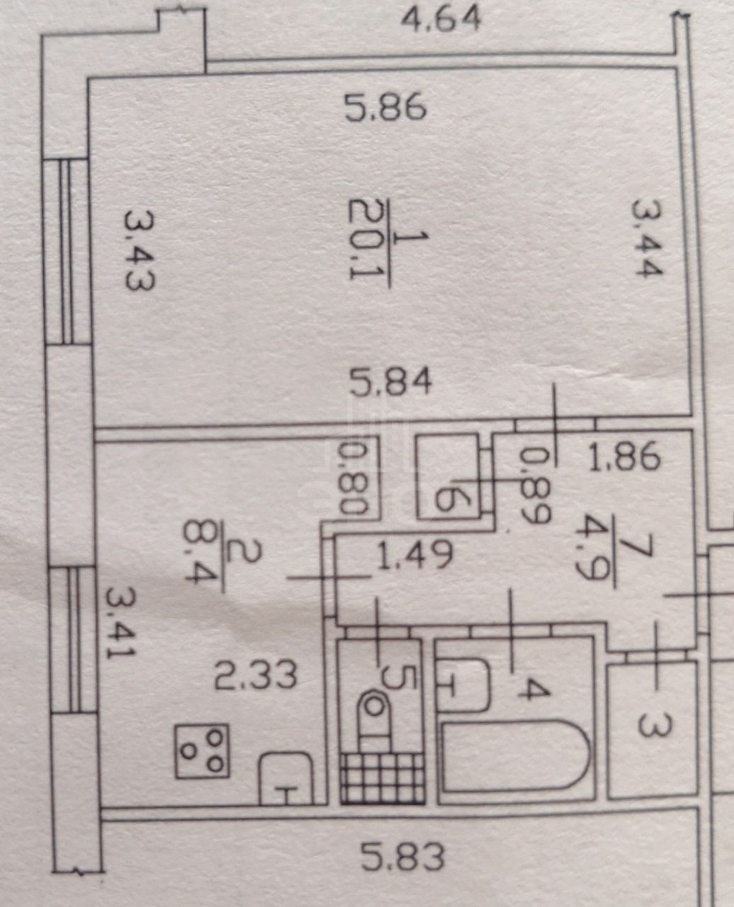 однокомнатная квартира в Санкт-Петербурге по адресу: Шуваловский проспект, 61, к 2