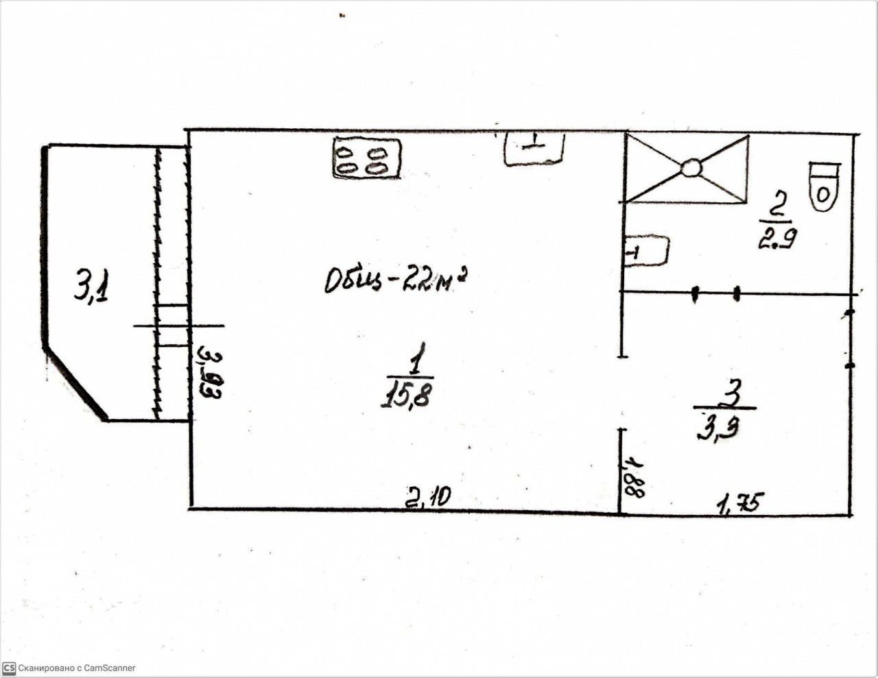 однокомнатная квартира в Санкт-Петербурге по адресу: Валерия Гаврилина ул., 13, к 1