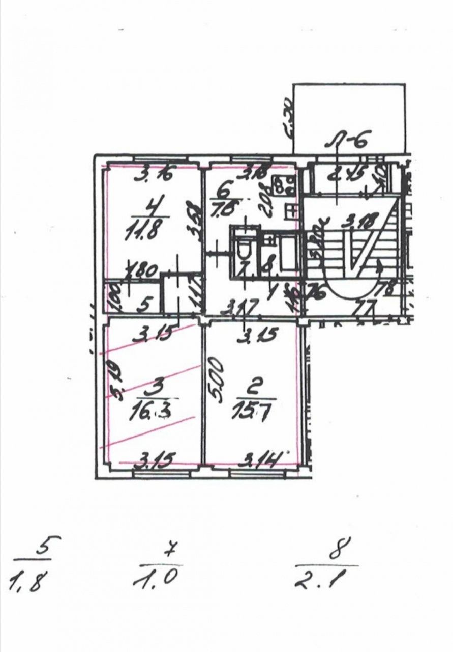 трехкомнатная квартира в Санкт-Петербурге по адресу: Рабфаковский 2-й пер., 3