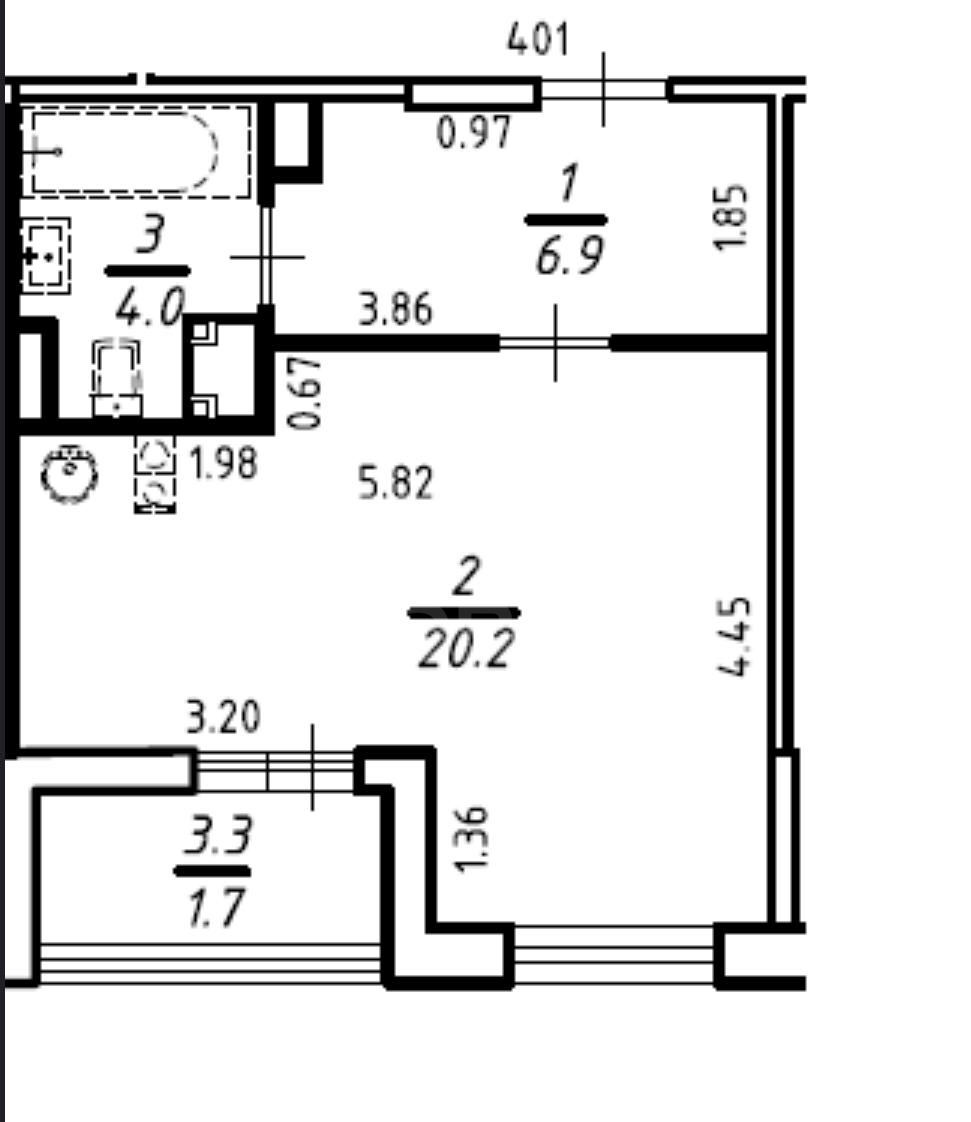 однокомнатная квартира в Санкт-Петербурге по адресу: Крыленко ул., 1, к 1с4