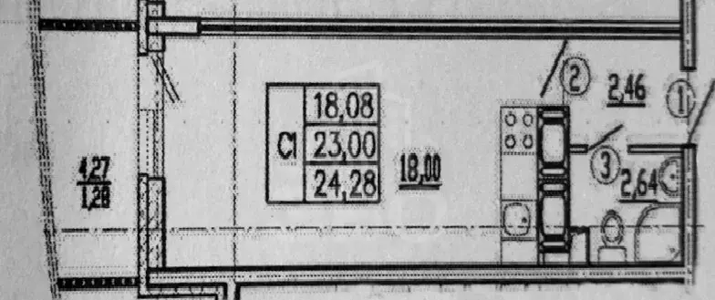 однокомнатная квартира в Санкт-Петербурге по адресу: Мебельная ул., 35, к 2