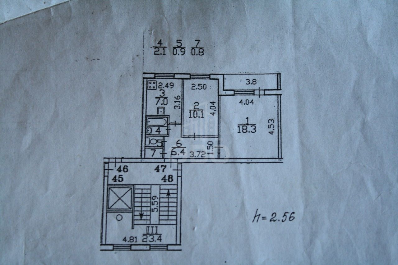 двухкомнатная квартира в Санкт-Петербурге по адресу: Школьная  ул., 43