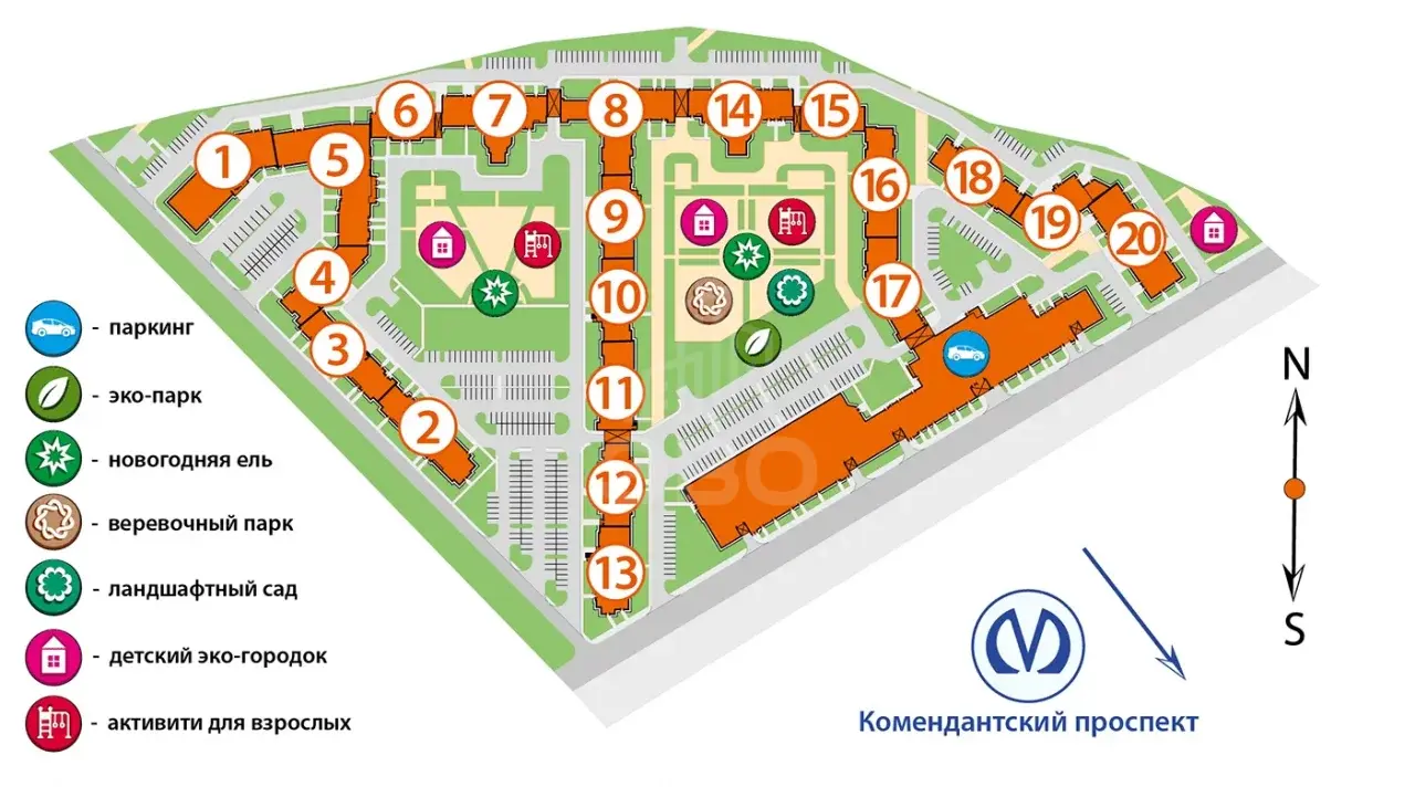 однокомнатная квартира в Санкт-Петербурге по адресу: Глухарская ул.
