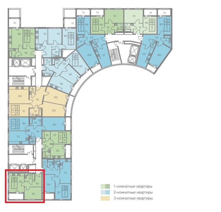 однокомнатная квартира в Санкт-Петербурге по адресу: Красуцкого ул., 25
