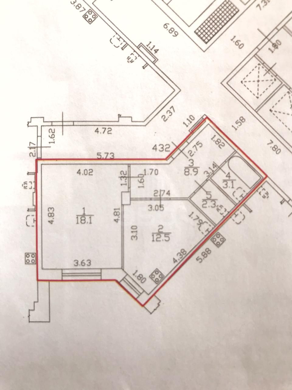 однокомнатная квартира в Санкт-Петербурге по адресу: Комендантский проспект, 51/1