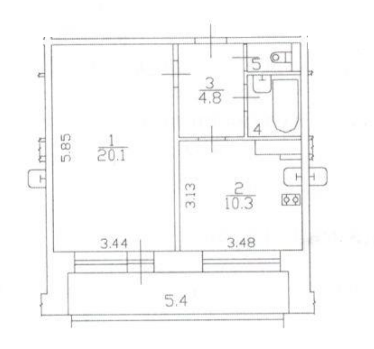 однокомнатная квартира в Санкт-Петербурге по адресу: Шлиссельбургский проспект, 12, к 1