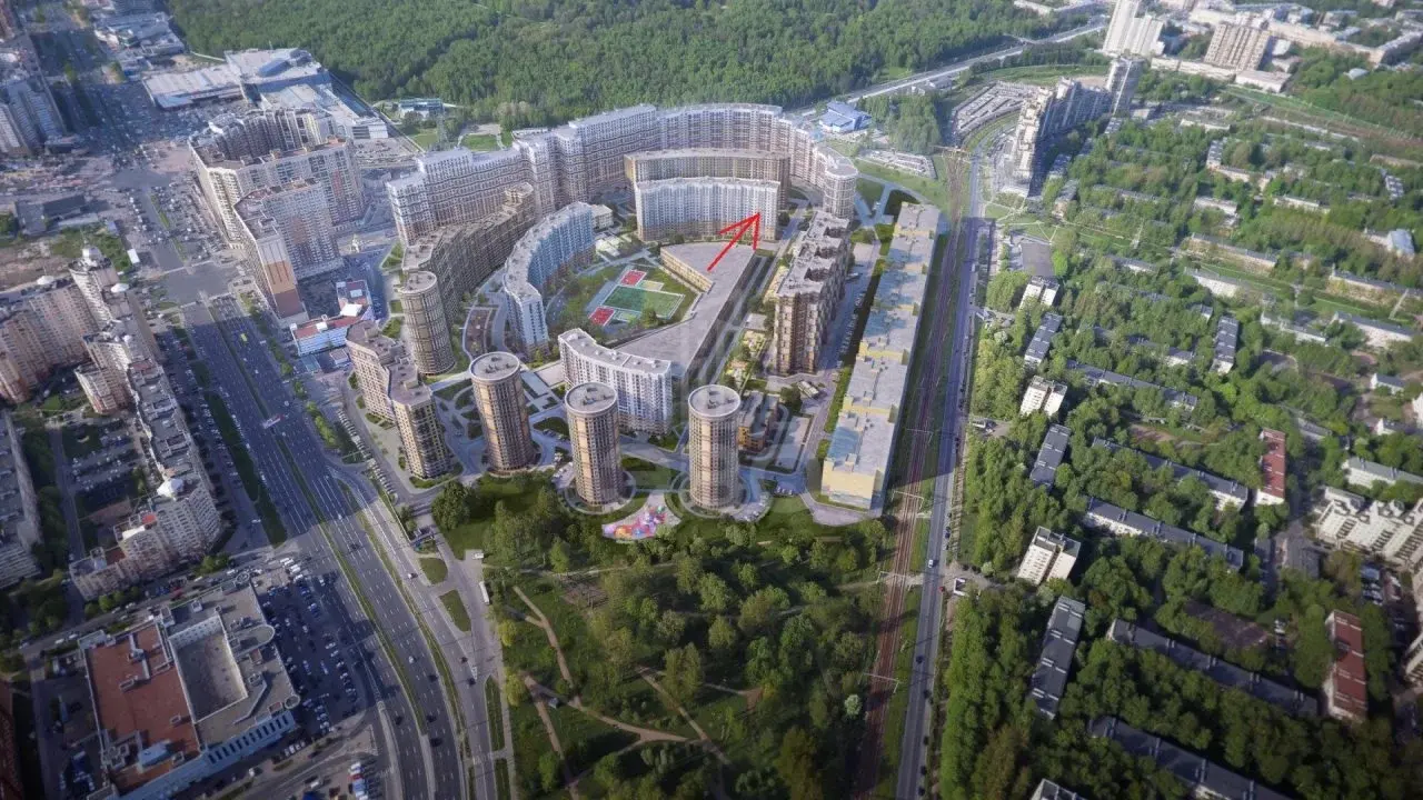 однокомнатная квартира в Санкт-Петербурге по адресу: Коломяжский проспект, 13, литера А