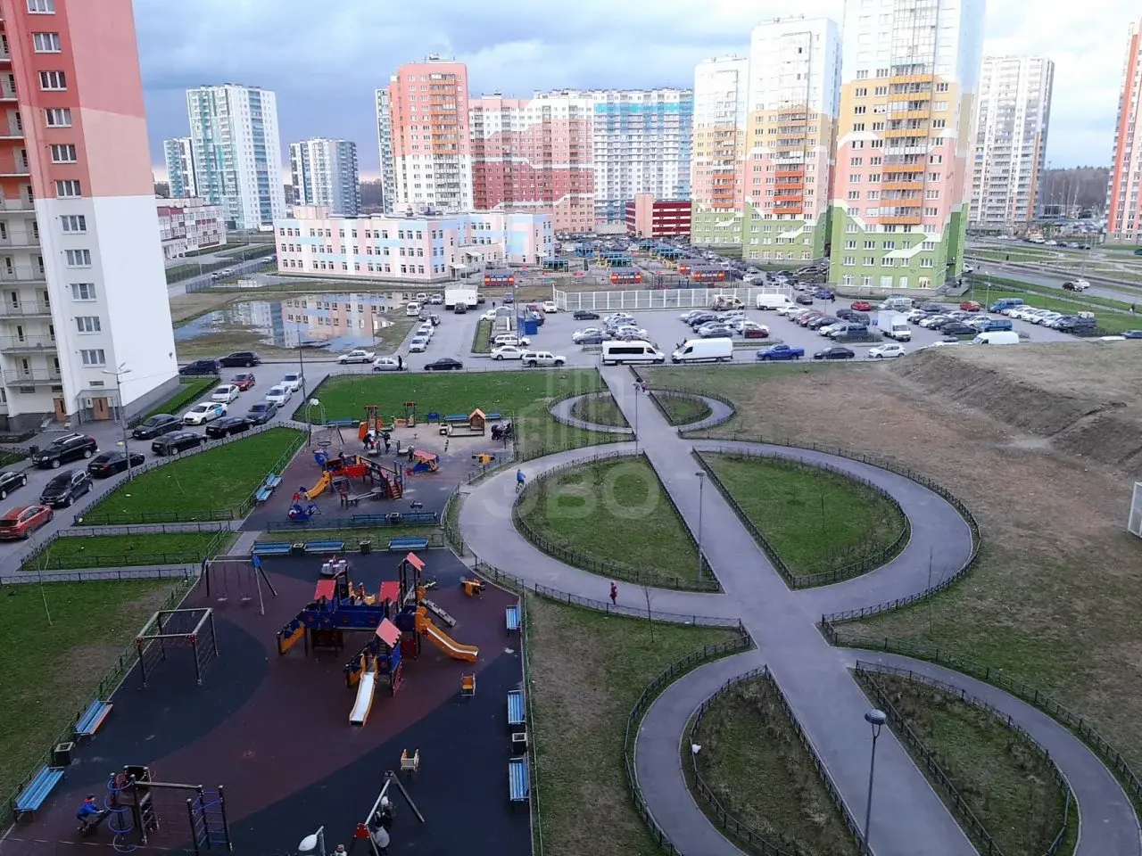 двухкомнатная квартира в Санкт-Петербурге по адресу: Маршака проспект, 16, к 3