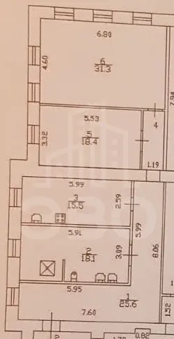 двухкомнатная квартира в Санкт-Петербурге по адресу: Стачек проспект, 38, литера а