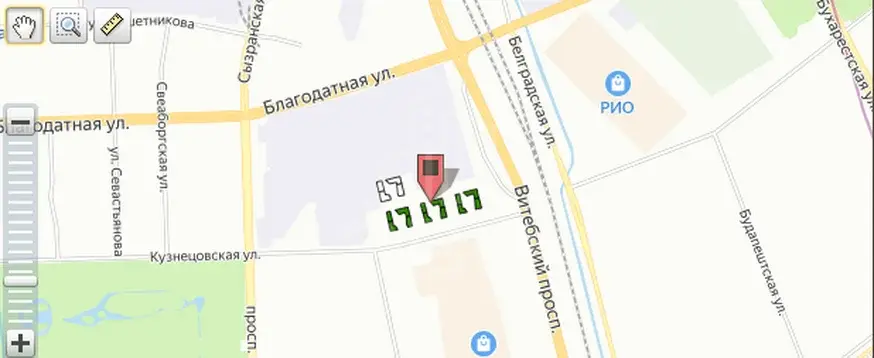 однокомнатная квартира в Санкт-Петербурге по адресу: Витебский проспект, 15, к 6, литера 1