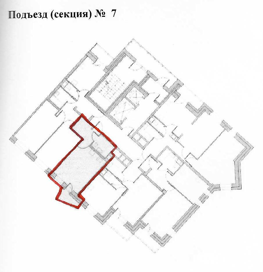 однокомнатная квартира в Санкт-Петербурге по адресу: Коломяжский проспект, 13, литера а