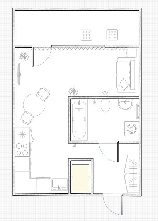 однокомнатная квартира в Санкт-Петербурге по адресу: Союзный проспект, 10