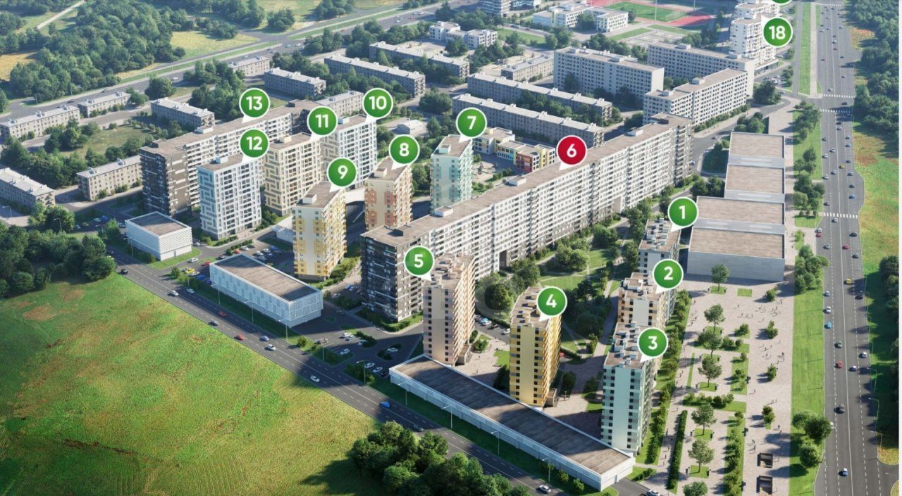 однокомнатная квартира в Санкт-Петербурге по адресу: Пискаревский проспект