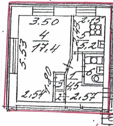 однокомнатная квартира в Санкт-Петербурге по адресу: Ахматовская ул., 23