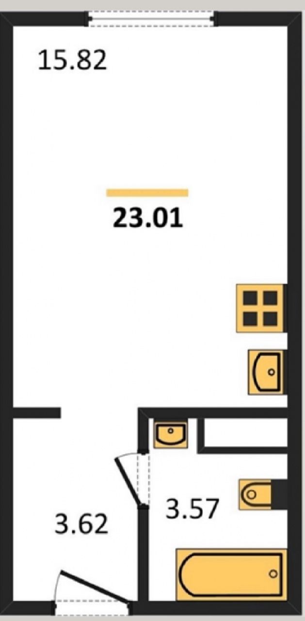 однокомнатная квартира в Санкт-Петербурге по адресу: Большевиков проспект, 34