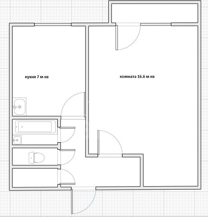 однокомнатная квартира в Санкт-Петербурге по адресу: Наставников проспект, 20, к 2