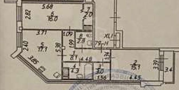 двухкомнатная квартира в Санкт-Петербурге по адресу: Смоленская ул., 18, литера А