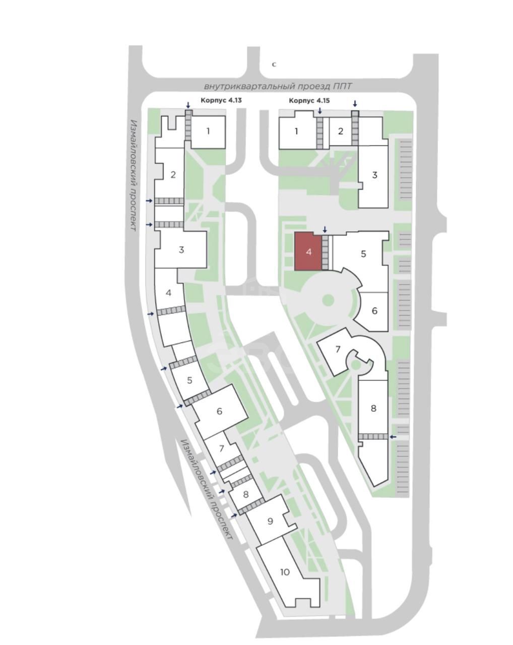 однокомнатная квартира в Санкт-Петербурге по адресу: Красуцкого ул., 25
