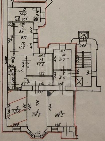 комната в Санкт-Петербурге по адресу: 11-я В.О. линия, 48, литера А