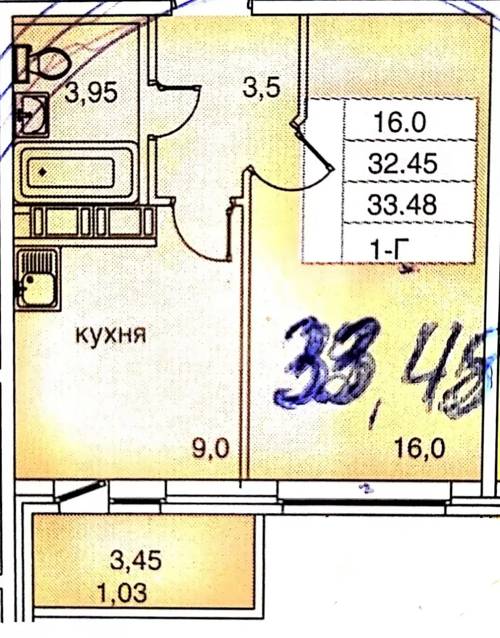 однокомнатная квартира в Санкт-Петербурге по адресу: Заречная ул., 13, к 3
