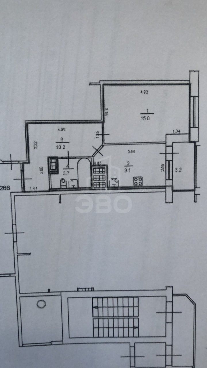 однокомнатная квартира в Санкт-Петербурге по адресу: Русановская ул., 17, к 3, литера А