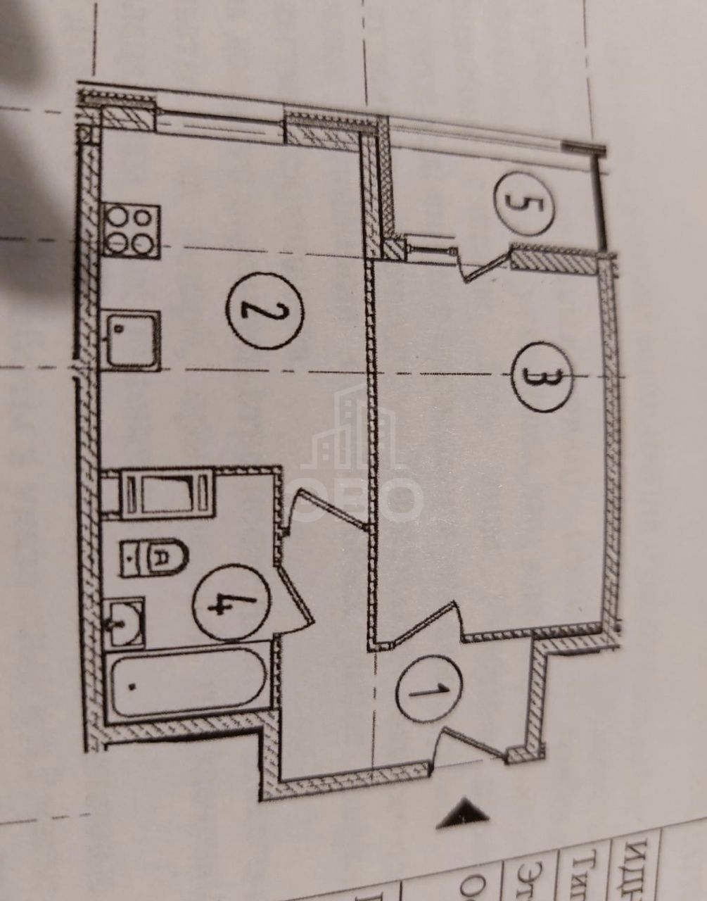 однокомнатная квартира в Санкт-Петербурге по адресу: Малая Митрофаньевская ул., 5, к 1