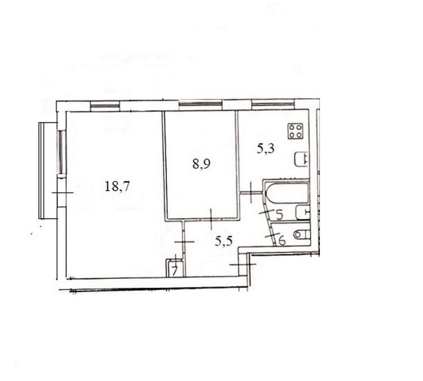 двухкомнатная квартира в Санкт-Петербурге по адресу: Московское ш., 30, литера А