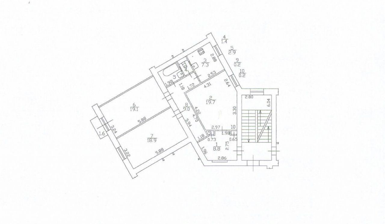 трехкомнатная квартира в Санкт-Петербурге по адресу: Блохина ул., 23