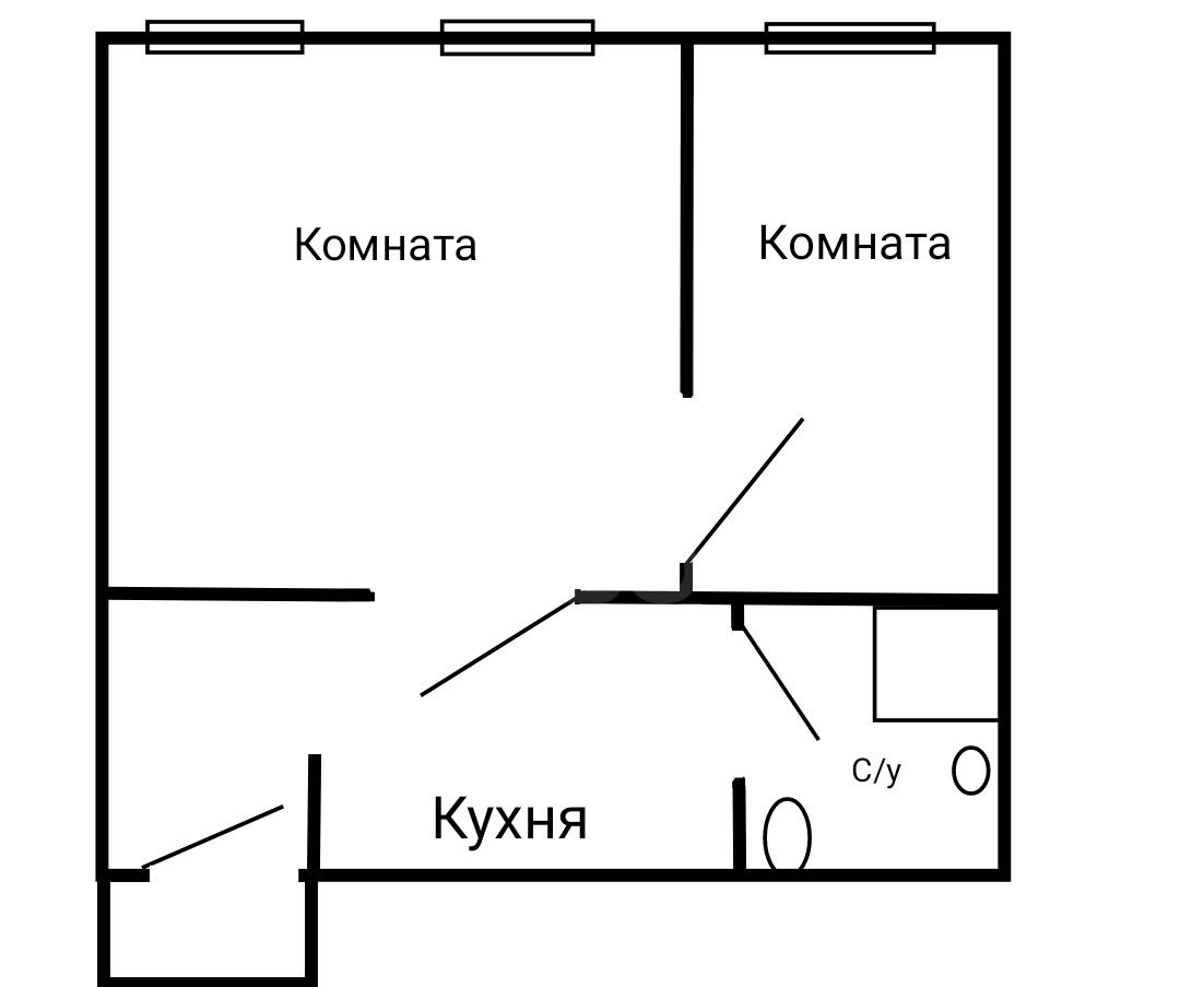 двухкомнатная квартира в Санкт-Петербурге по адресу: Астраханская ул., 30